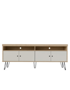 Rack TV Liberty café-blanco