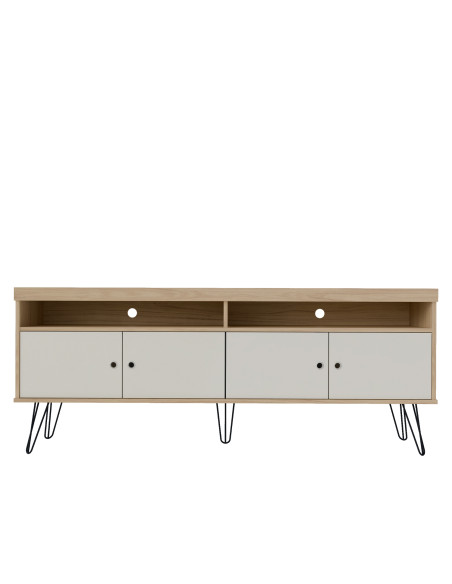 Rack TV Liberty café-blanco