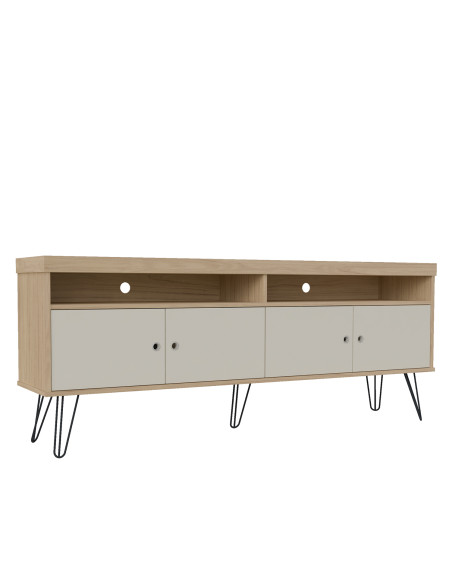 Rack TV Liberty café-blanco