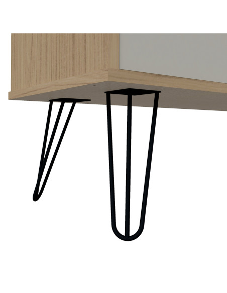 Rack TV Liberty café-blanco