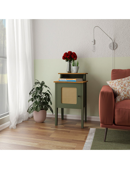 Mesa de apoyo Charlotte - Roble/Menta