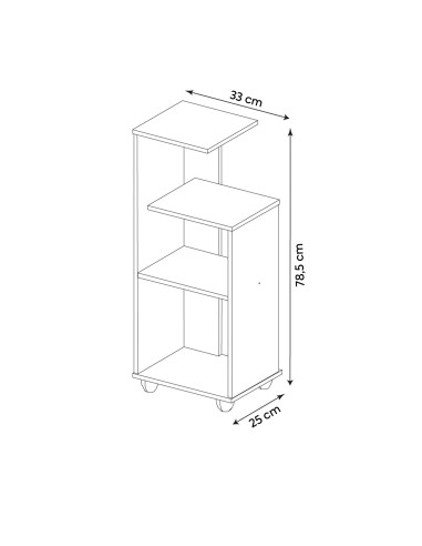 Mesa apoyo Bis café-beige