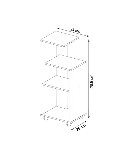 Mesa apoyo Bis café-beige