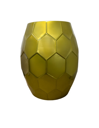 Mesa Lateral Dorada 40x40x49cm - Muebles de Living Modernos