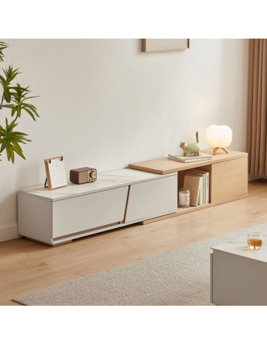 Rack TV Marcel con Tablero Extensible - Mueble para Living