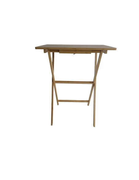 Mesa lateral bambú 60x40cm