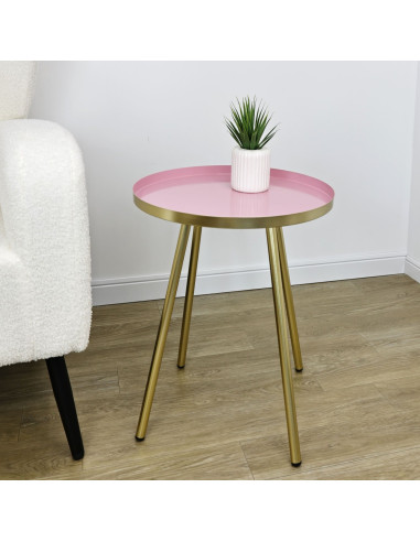 Mesa Lateral Dorota - Mesa Auxiliar Moderna para Living