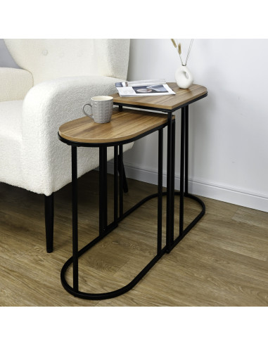 Mesa Lateral Eleanor Set 2 - Mesas Laterales para Living