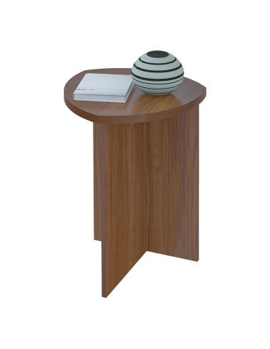 Mesa Lateral Delta Alta 46x46x60 cm - Estilo Moderno