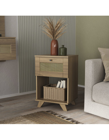 Mesa Lateral Trama - Mesa Auxiliar para Living