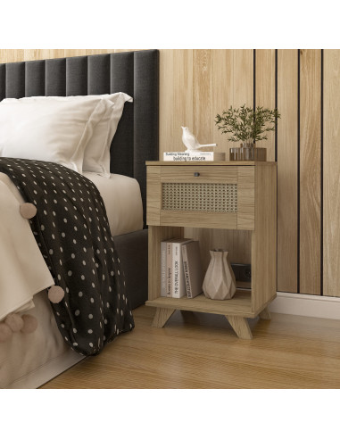 Mesa Lateral Trama - Mesa Auxiliar para Living