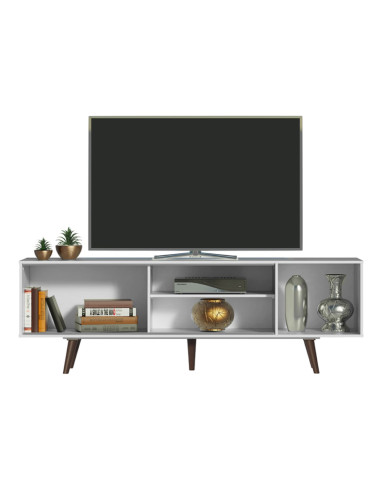 Rack TV 65" Dubai Blanco - Mueble Moderno para Living