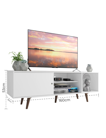 Rack TV 65" Dubai blanco