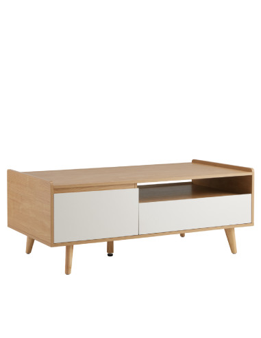 Mesa Centro Basilea con Cajones - Estilo Moderno para Living