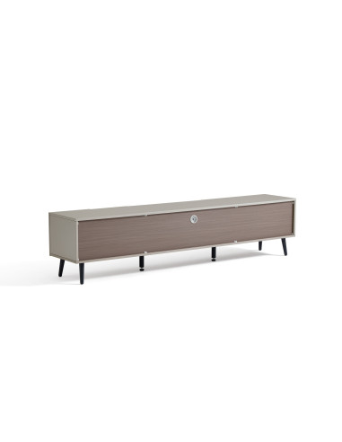 Rack TV Ocelot Bicolor Café + Gris 180x35x41,7cm - Living