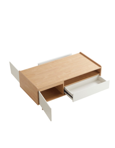 Mesa Centro Basilea con Cajones - Estilo Moderno para Living