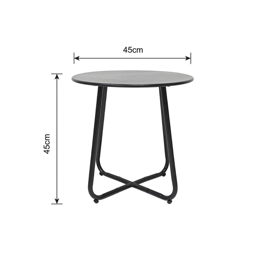 Juego balcon 3pcs Nara negro