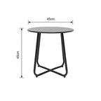 Juego balcon 3pcs Nara negro