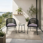 Juego balcon 3pcs Oslo negro