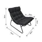 Juego balcon 3pcs Nara negro