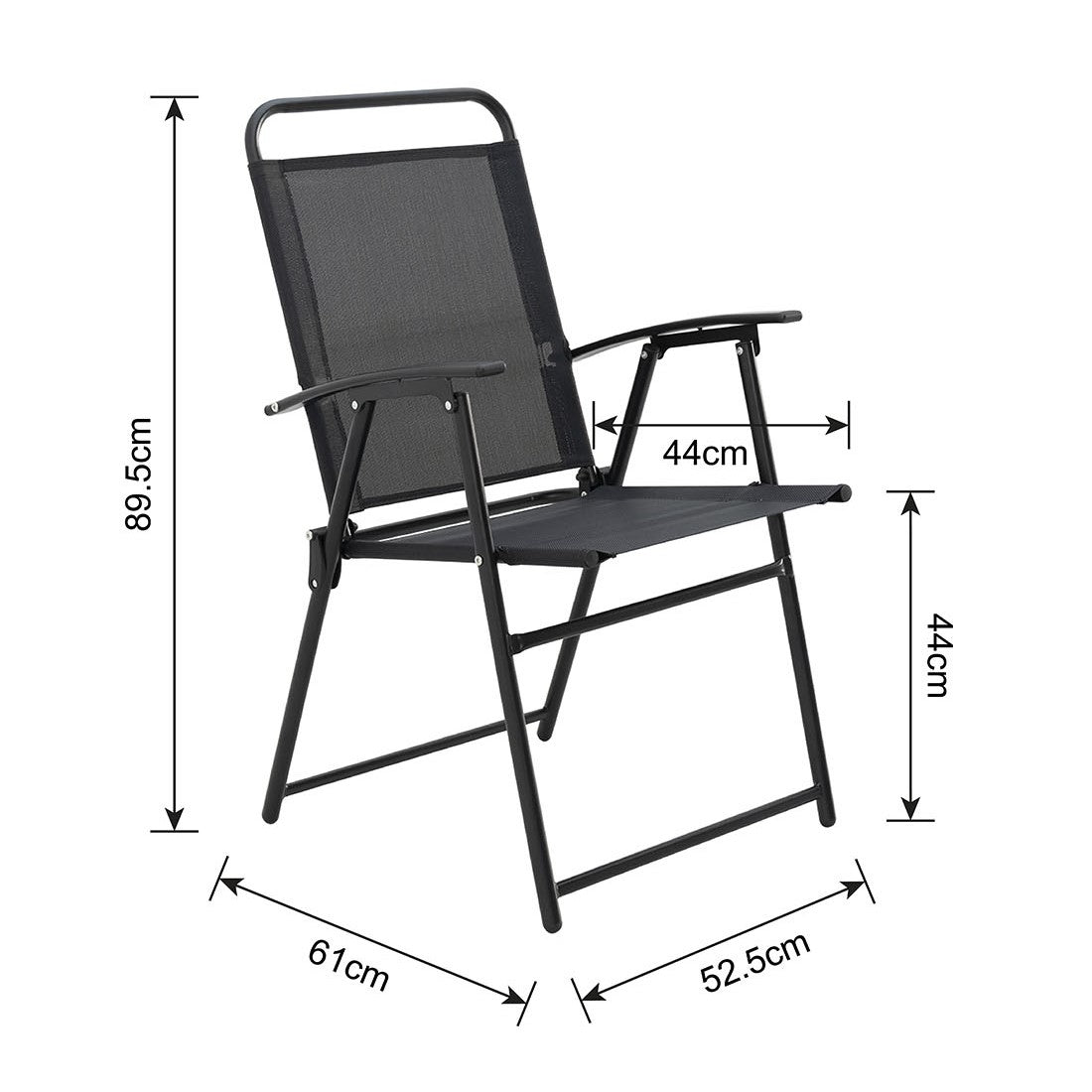 Juego balcon 3pcs Milos negro