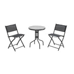 Juego balcon 3pcs Darwin negro