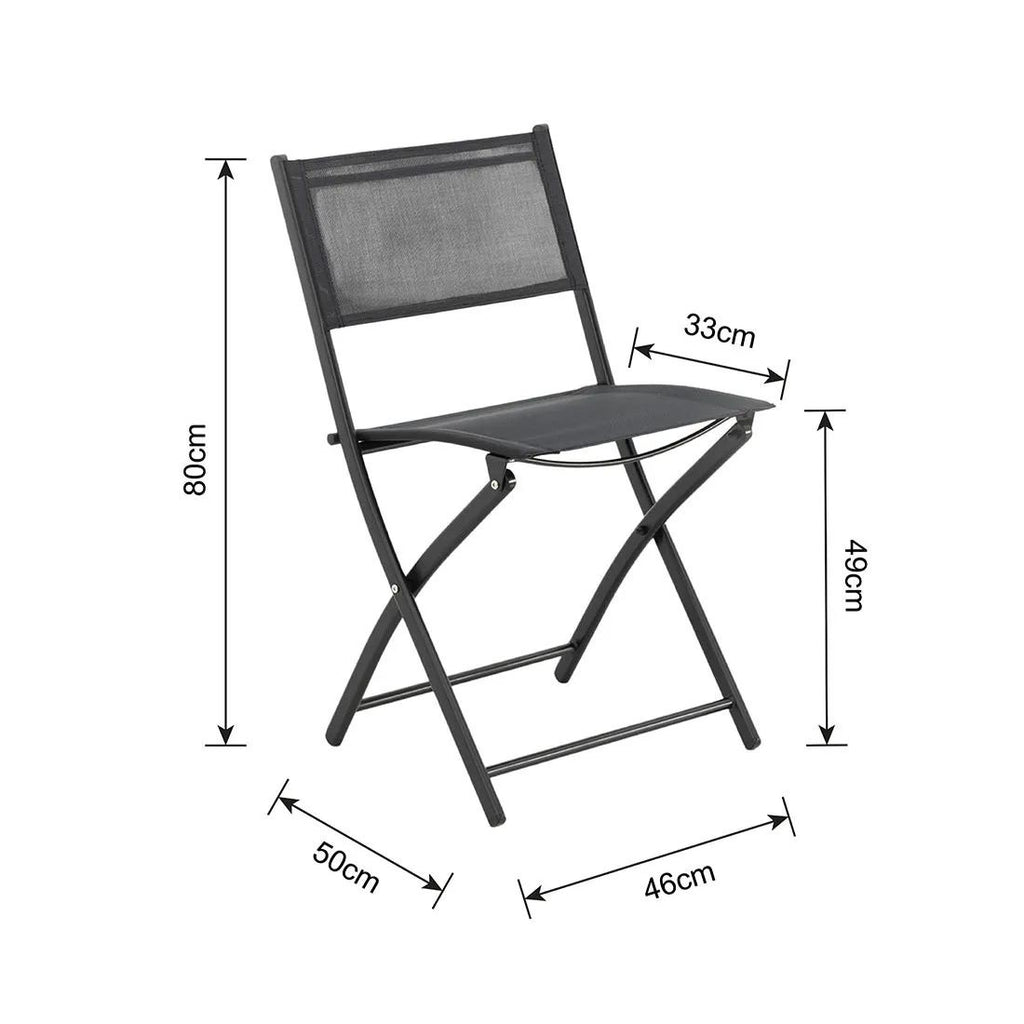 Juego balcon 3pcs Darwin negro