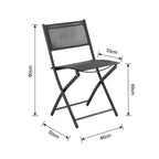 Juego balcon 3pcs Darwin negro