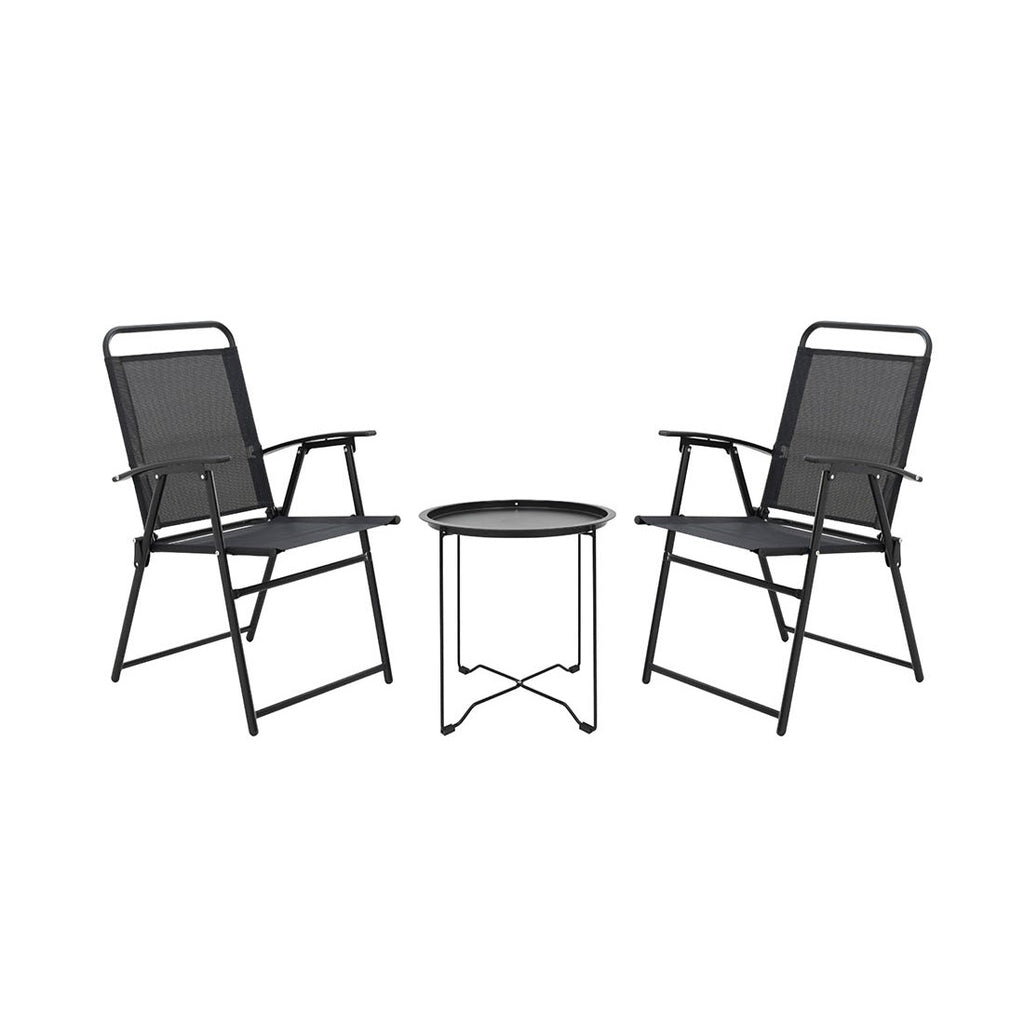 Juego balcon 3pcs Milos negro