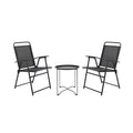Juego balcon 3pcs Milos negro
