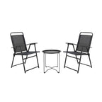 Juego balcon 3pcs Milos negro