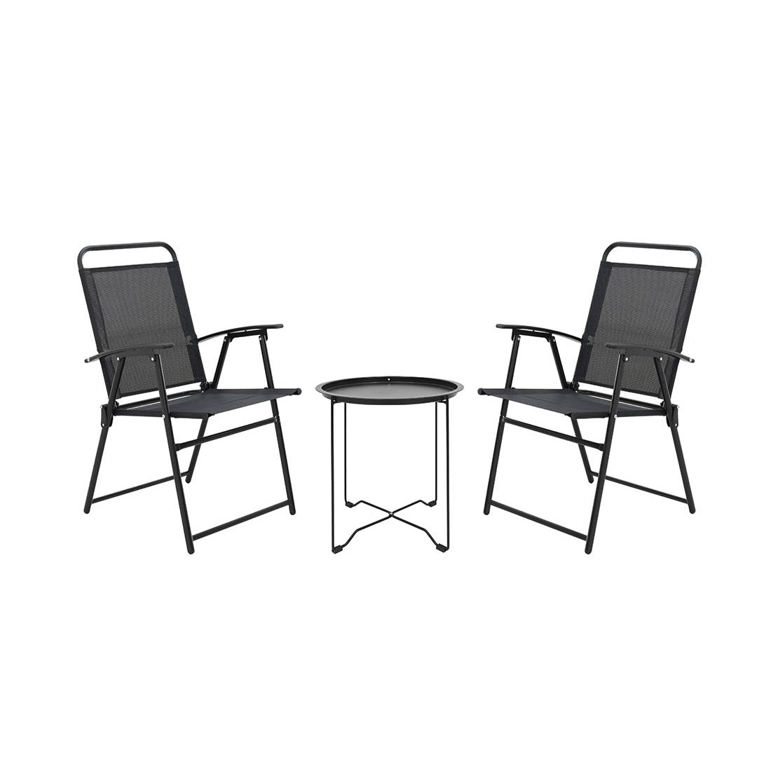 Juego balcon 3pcs Milos negro