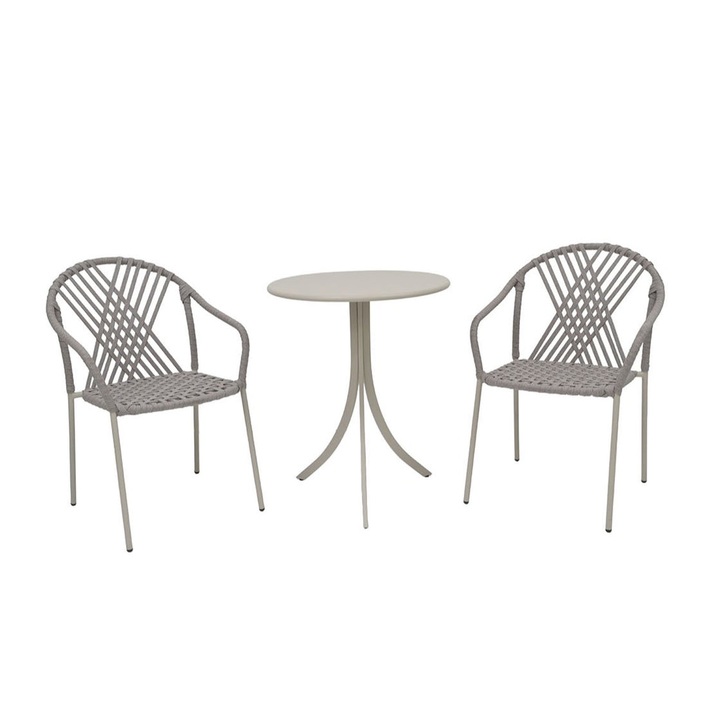 Juego balcon 3pcs Cannes gris claro