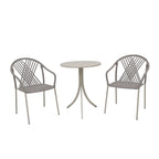 Juego balcon 3pcs Cannes gris claro