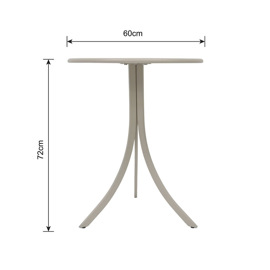 Juego balcon 3pcs Cannes gris claro