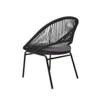 Juego balcon 3pcs Oslo negro