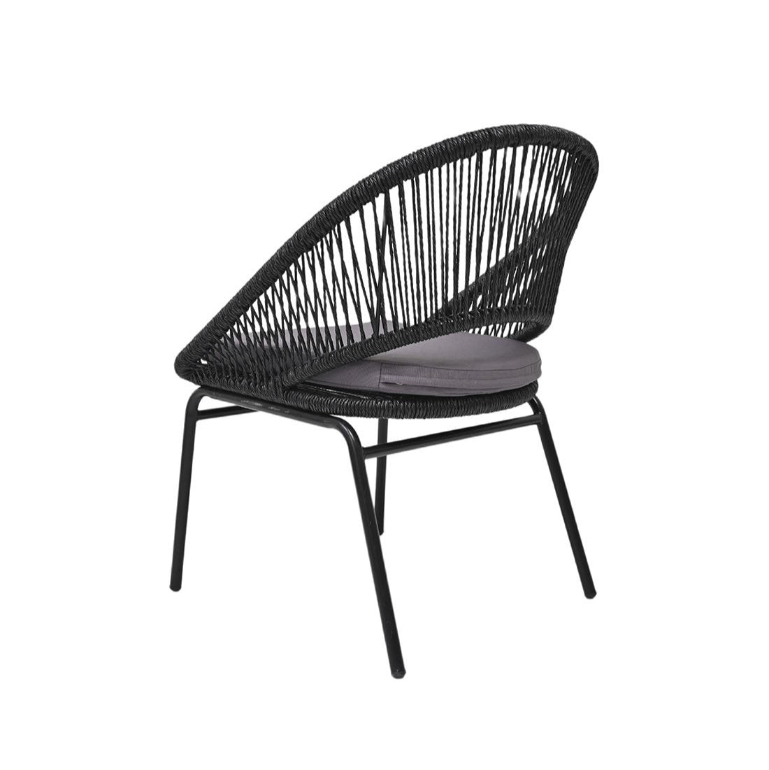 Juego balcon 3pcs Oslo negro