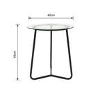 Juego balcon 3pcs Oslo negro