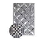 Alfombra exterior PP 180x270cm Negro/Beige