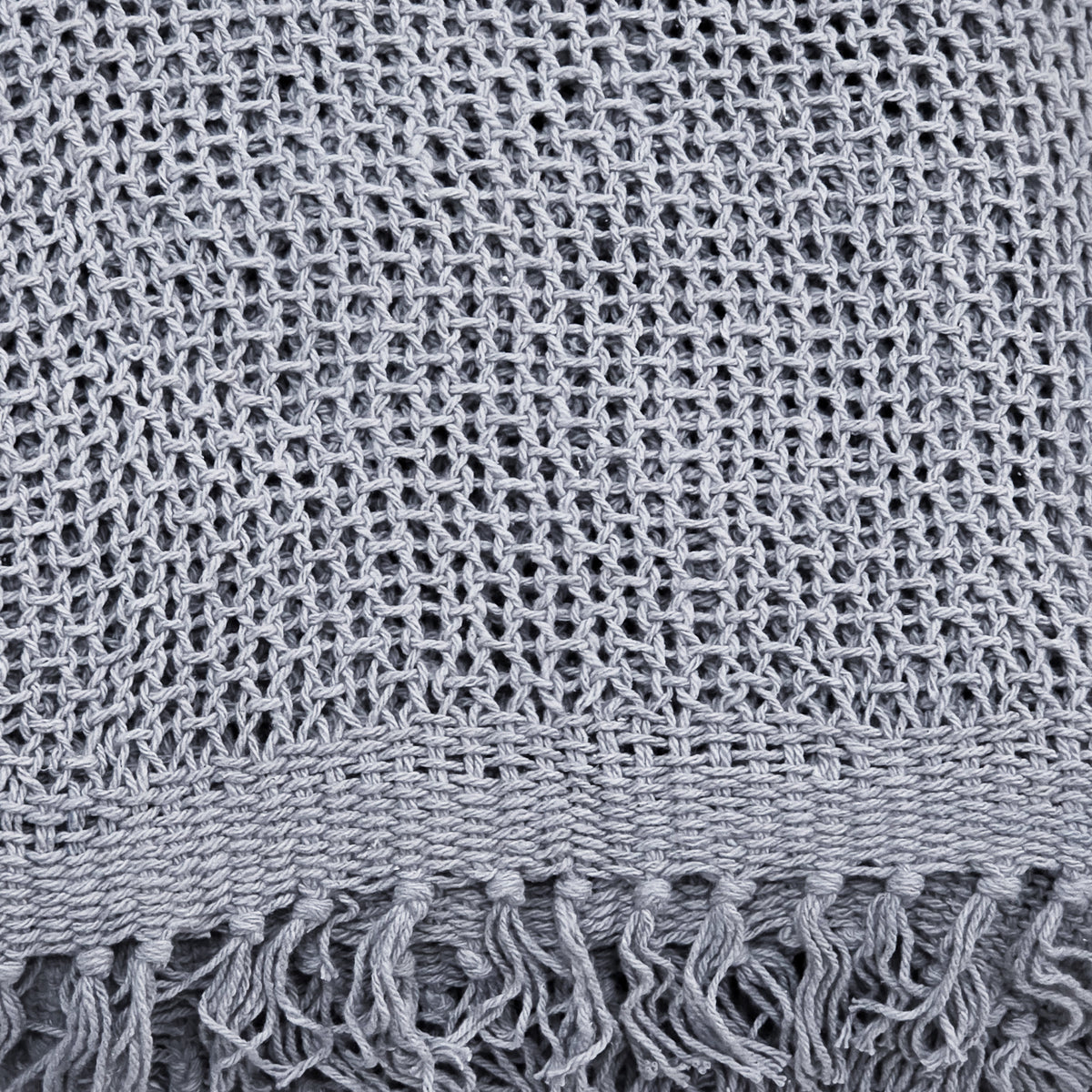 Manta 130x170cm tejida gris