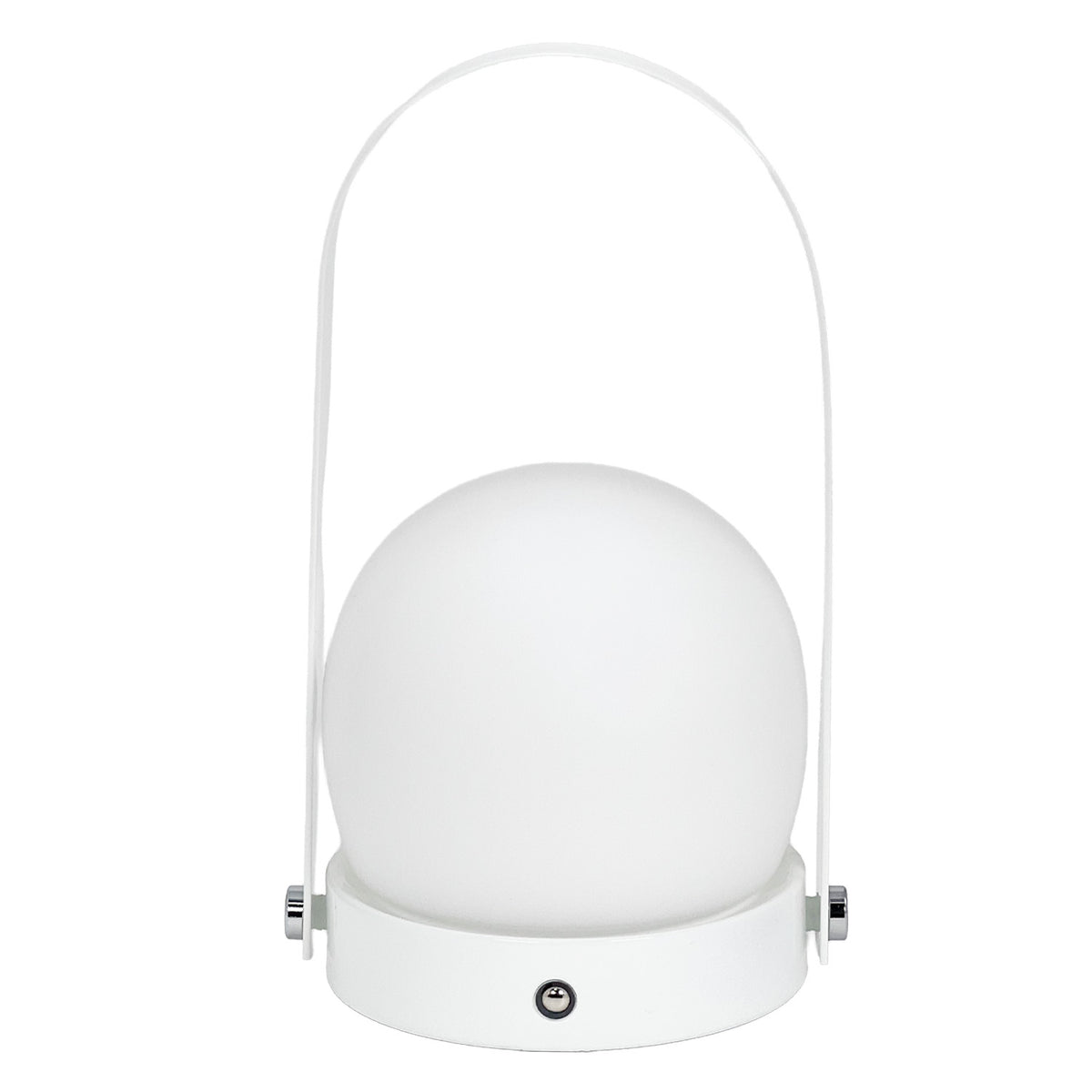 Lámpara mesa esfera blanca