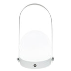 Lámpara mesa esfera blanca