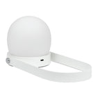 Lámpara mesa esfera blanca