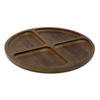 Plato picoteo acacia 4 divisiones 24,5cm