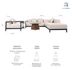 Juego living terraza Oasis 4 pzas