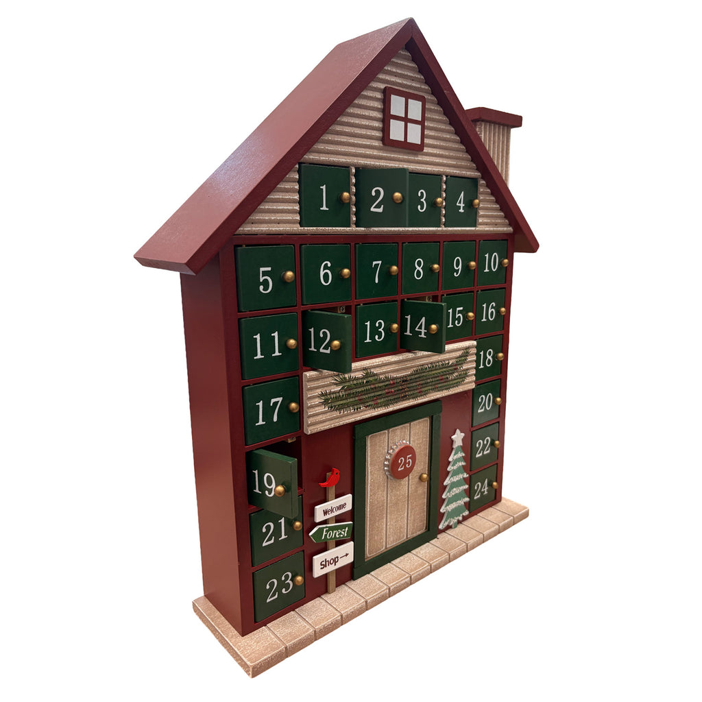 Calendario adviento casa navidad surtido