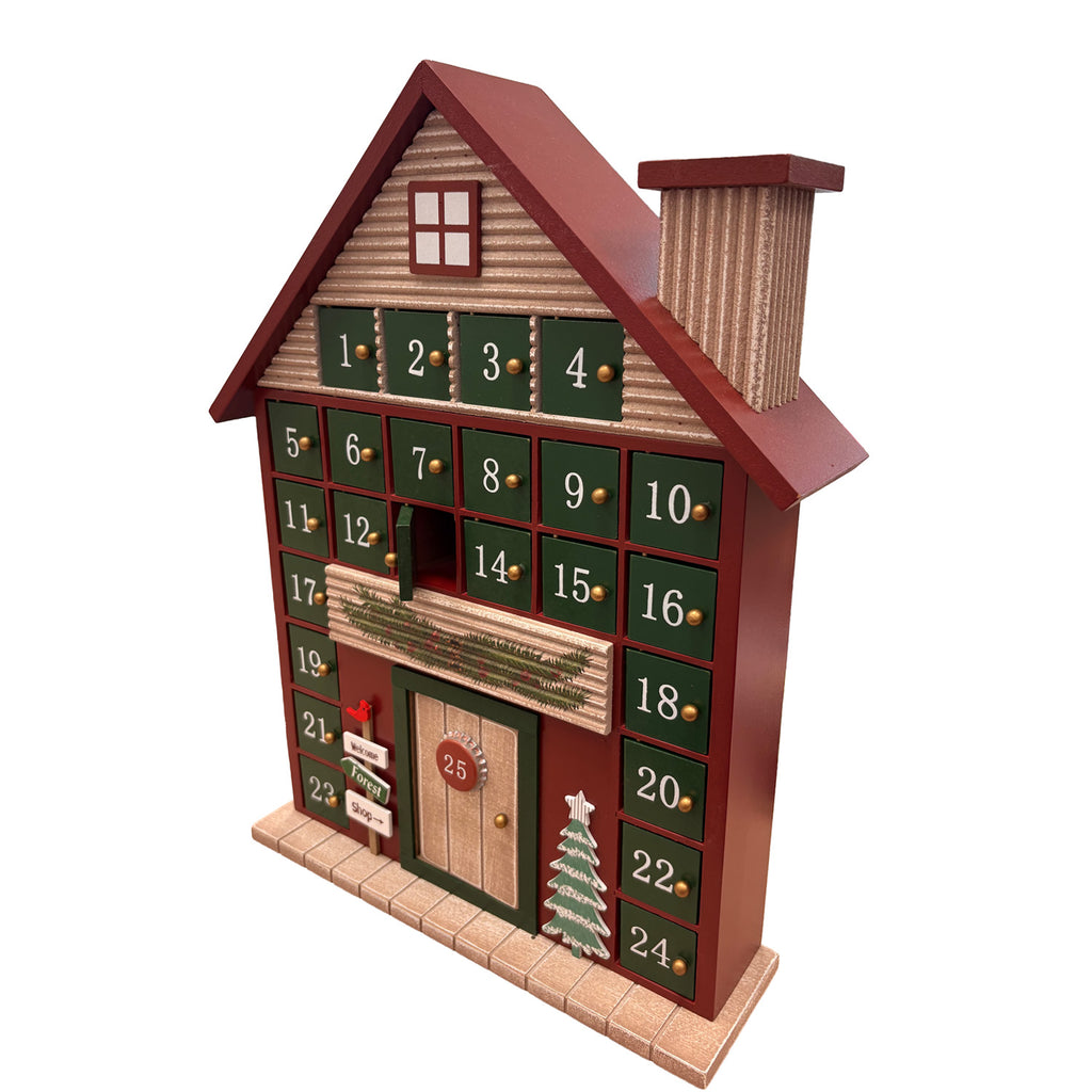 Calendario adviento casa navidad surtido