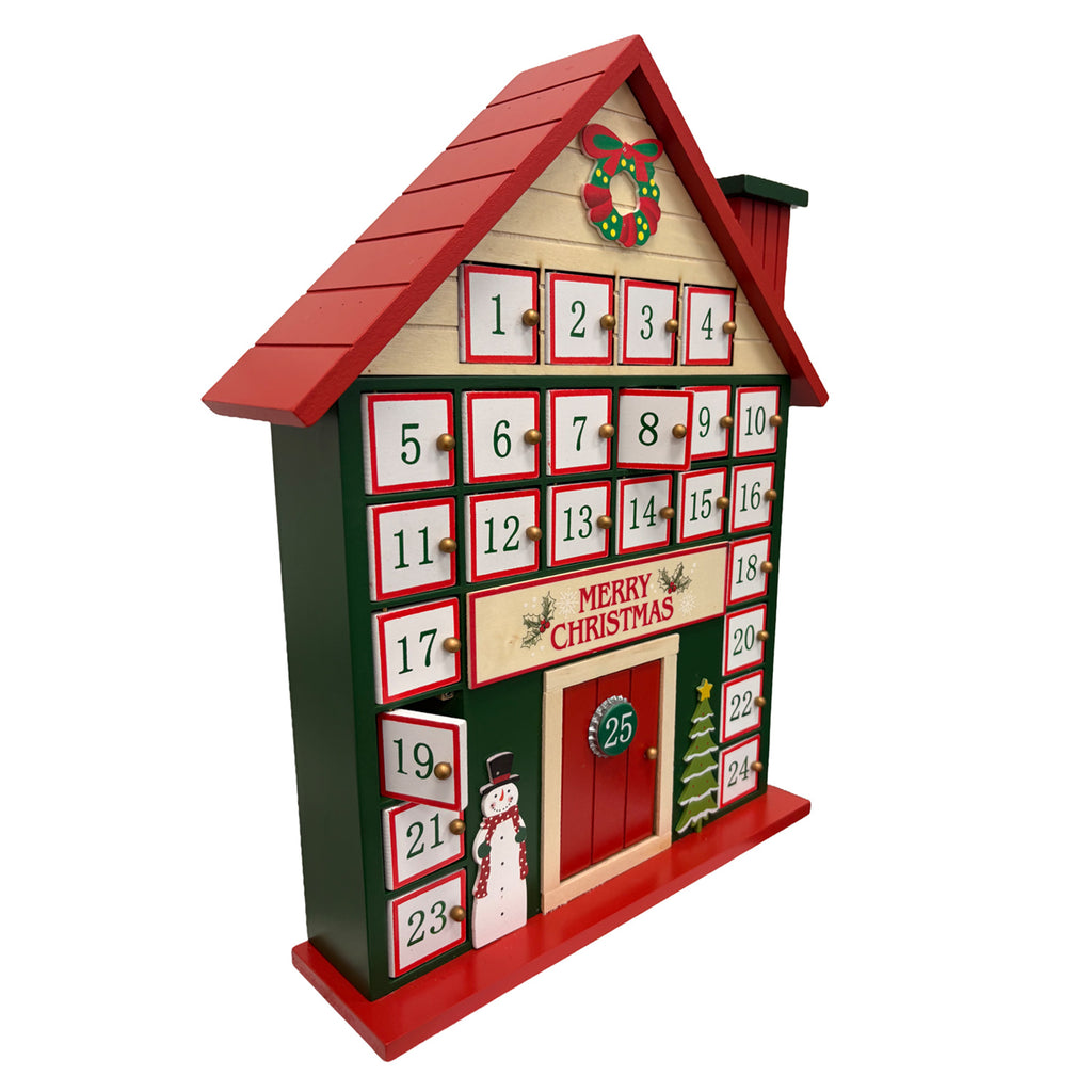 Calendario adviento casa navidad surtido
