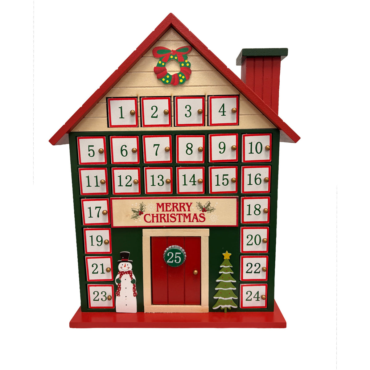 Calendario adviento casa navidad surtido