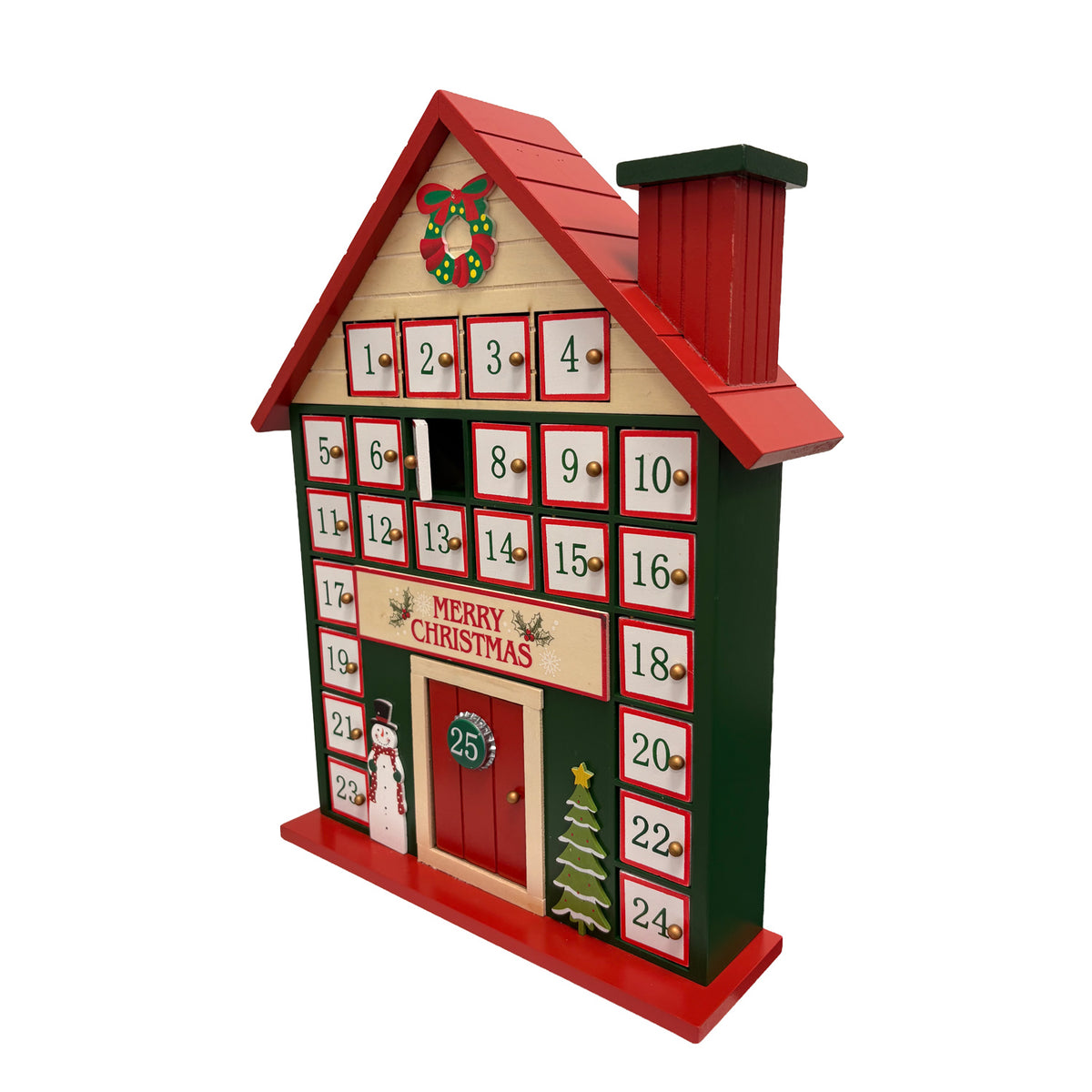Calendario adviento casa navidad surtido